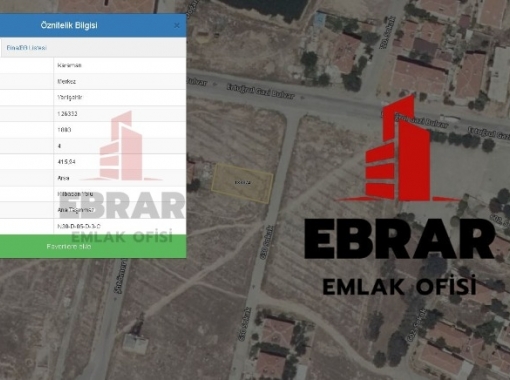 EBRAR EMLAKTAN YENİŞEHİR MAHALLESİ 415 M2 ARSA