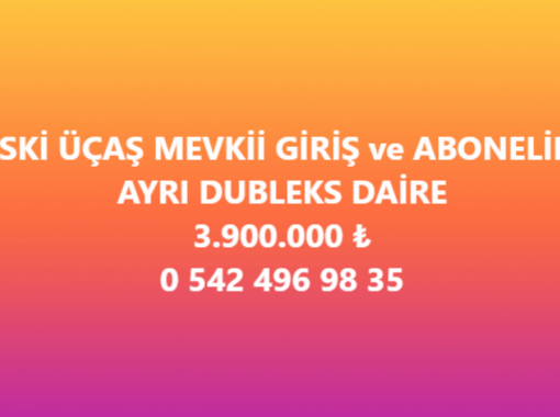 EBRAR EMLAKTAN ZEMBİLLİ MAHALLESİ GİRİŞLERİ AYRI DUBLEKS FIRSAT DAİRE